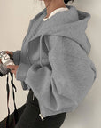Stylish Warm Hooded Sweatshirt for Women