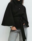 Fashionable Women's Autumn Winter Cape Coat