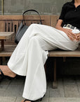 High Waist Straight Leg Pants for Women