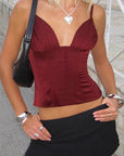 Sexy V-Neck Slim Fit Camisole Top