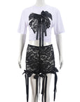 3D Butterfly Print Loose Top and Shorts Set