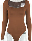 European and American Sexy Fleece Bodysuit