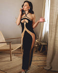 Elegant Halter Neck Bodycon Dress