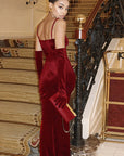 Chic Lace Velvet Dress for Women
