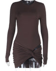 Slim Fit Hollow Out Two-Piece Set for Women