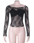 Chic Lace Long Sleeve Top for Women