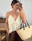 French Design Chic Summer Elegant Slim Fit Tank Top