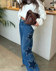 Fashionable Loose Straight Leg Jeans for Women