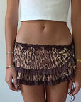 2026 Spring Y2K Women's Sexy Drawstring Mini Skirt