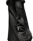 Millennial Ghost Denim Pants with Embroidery