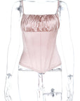 Sexy Ruched Waist Cami Top for Summer