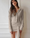 Autumn Vintage Style Polo Dress for Women