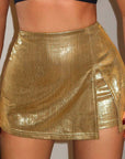 2026 Spring Women's Trendy Metallic Skirt Pants