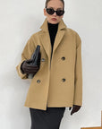 Autumn Winter European American Woolen Coat