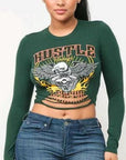Stylish Cropped Long Sleeve T-Shirt for Women