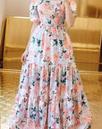 2025 Spring Summer Elegant Floral Dress