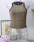 Summer Women's Sexy Crop Top with Leopard Print