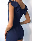 Summer Women's Chiffon Ruffle Jumpsuit