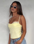 Y2K Sexy Lace Splicing Camisole Top