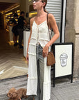 Elegant A-Line Chiffon Dress with V-Neck