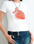Trendy Summer T-Shirt with High Waist Pants