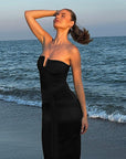 Elegant Strapless Bodycon Dress for Fall