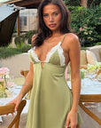 Sexy Deep V Lace Cami Dress for Women