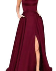 2023 New Long Bridesmaid Dress with Train
