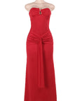 Elegant Strapless Bodycon Dress for Fall