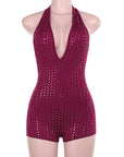 Autumn Fashionable Deep V Jumpsuit for Women