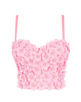Floral Beaded Strapless Top for Women