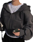 Stylish Warm Hooded Sweatshirt for Women