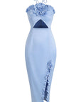Elegant Hollow Out Halter Long Dress