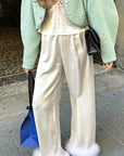 Autumn Winter Women's Casual Wide Leg Pants