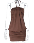 Sexy Halter Neck Mini Dress for Women