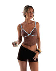 Fashionable Color Block Cami Top for Casual Wear