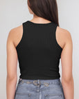 Sexy Hollow Ribbed Tank Top for Women