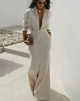 Stylish Women's Long Dress Set for Casual Vacations