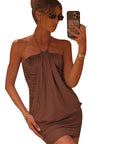 Sexy Halter Neck Mini Dress for Women
