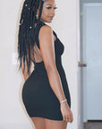Stylish Sleeveless Zipper Dress for Women
