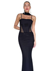 Chic Strapless Bodycon Dress with Ribbons