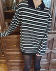 New Striped Polo Shirt for Fall and Winter