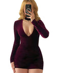 Sexy Long Sleeve Slim Jumpsuit for Women