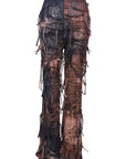 Trendy Tassel Tie Flared Casual Pants