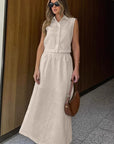 Casual Linen Dress Set for Women
