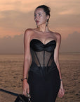 Chic Strapless Top with Bust Pads