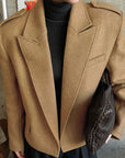 Stylish Warm Woolen Blazer for Women