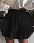 Summer High Waist Ruffle Cake Skirt