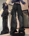 Y2K Vintage American Dark Denim Straight Leg Pants
