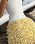 Stylish A-Line Mini Skirt with Decorative Details
